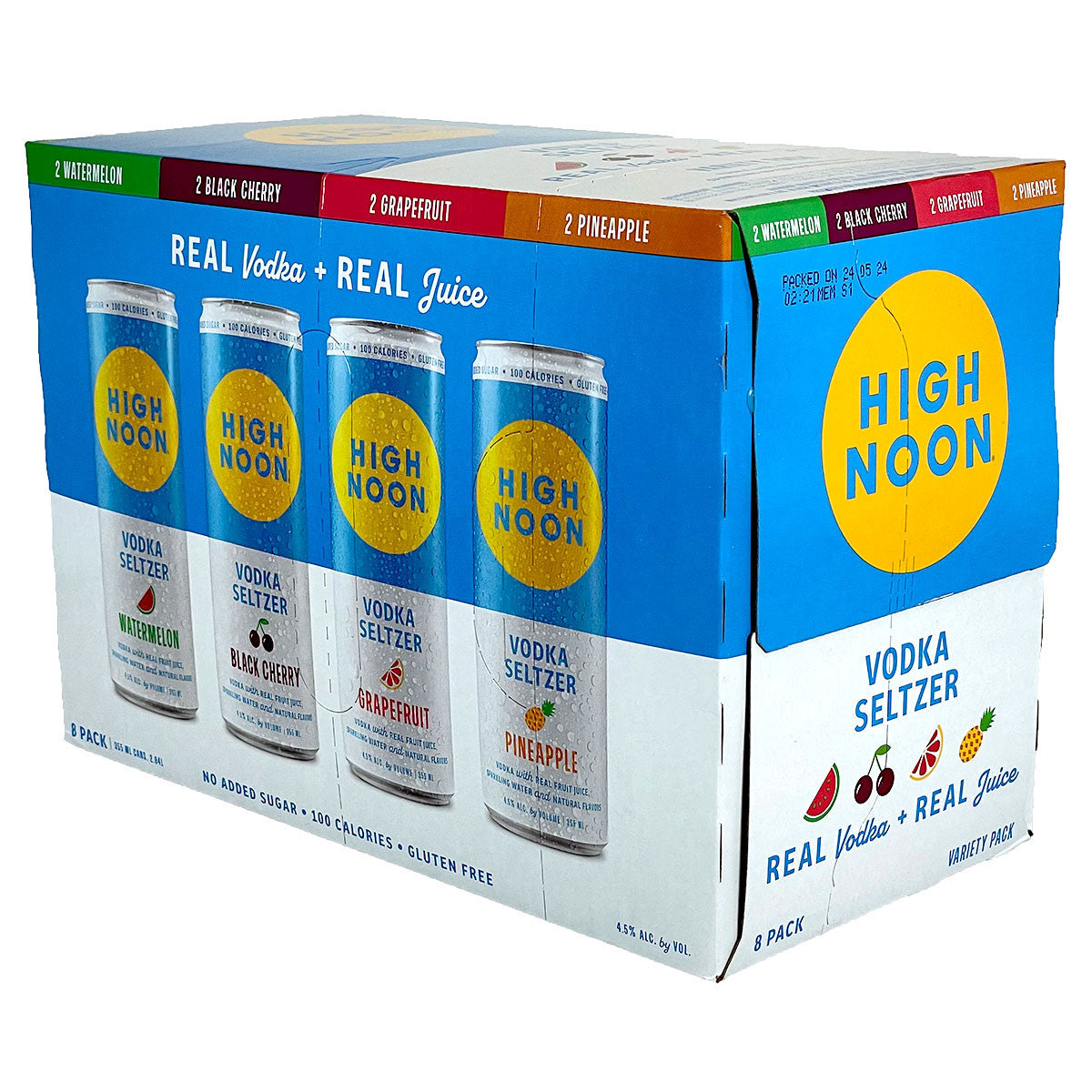 High Noon Vodka Seltzer Variety 8-Pack Can - 12oz