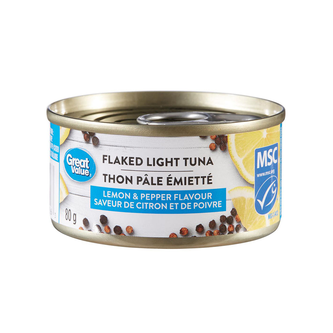 Flaked Tuna with Lemon and Pepper