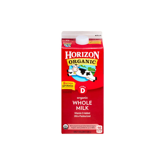 Organic Milk Half Gallon- Whole