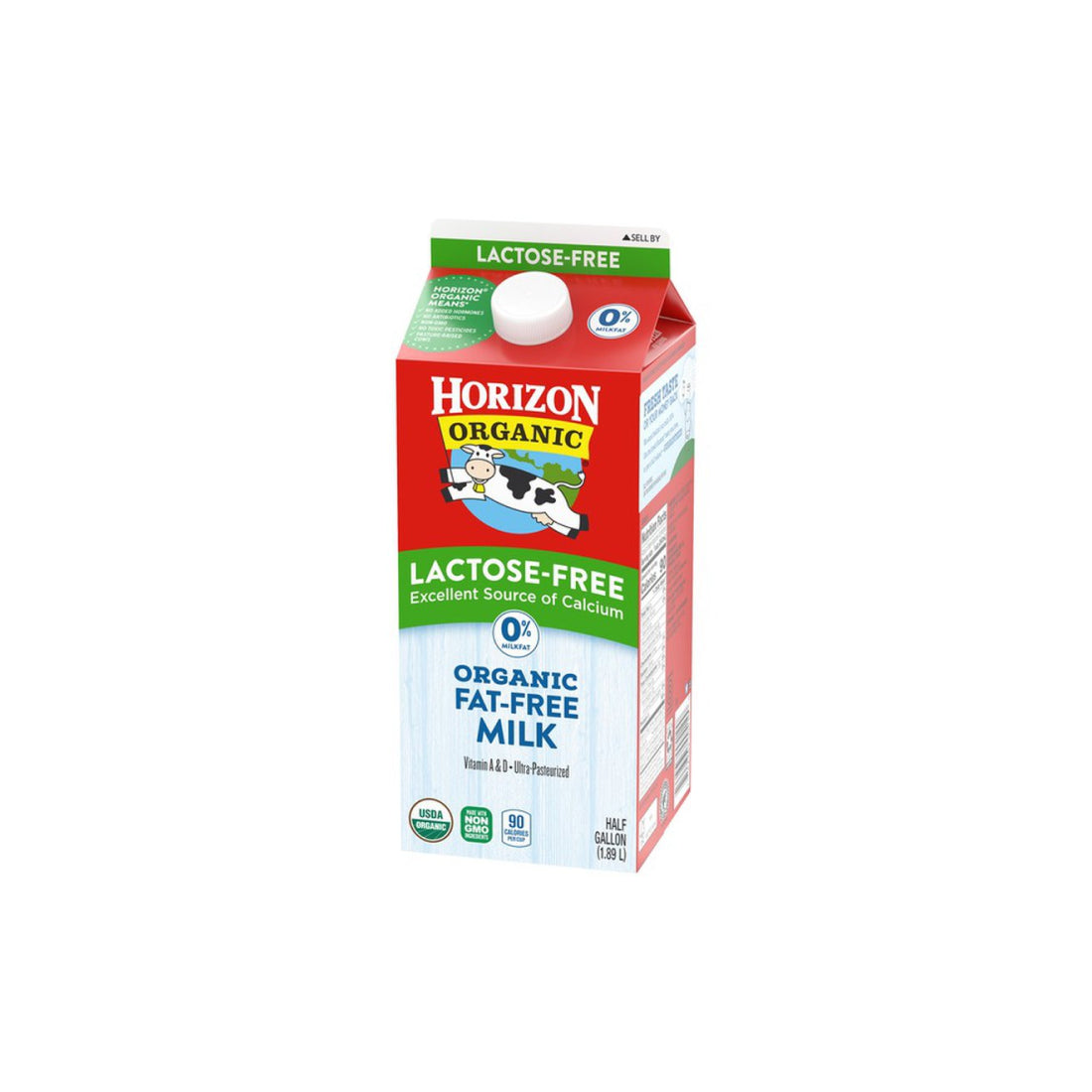 Organic Milk Half Gallon- Fat Free