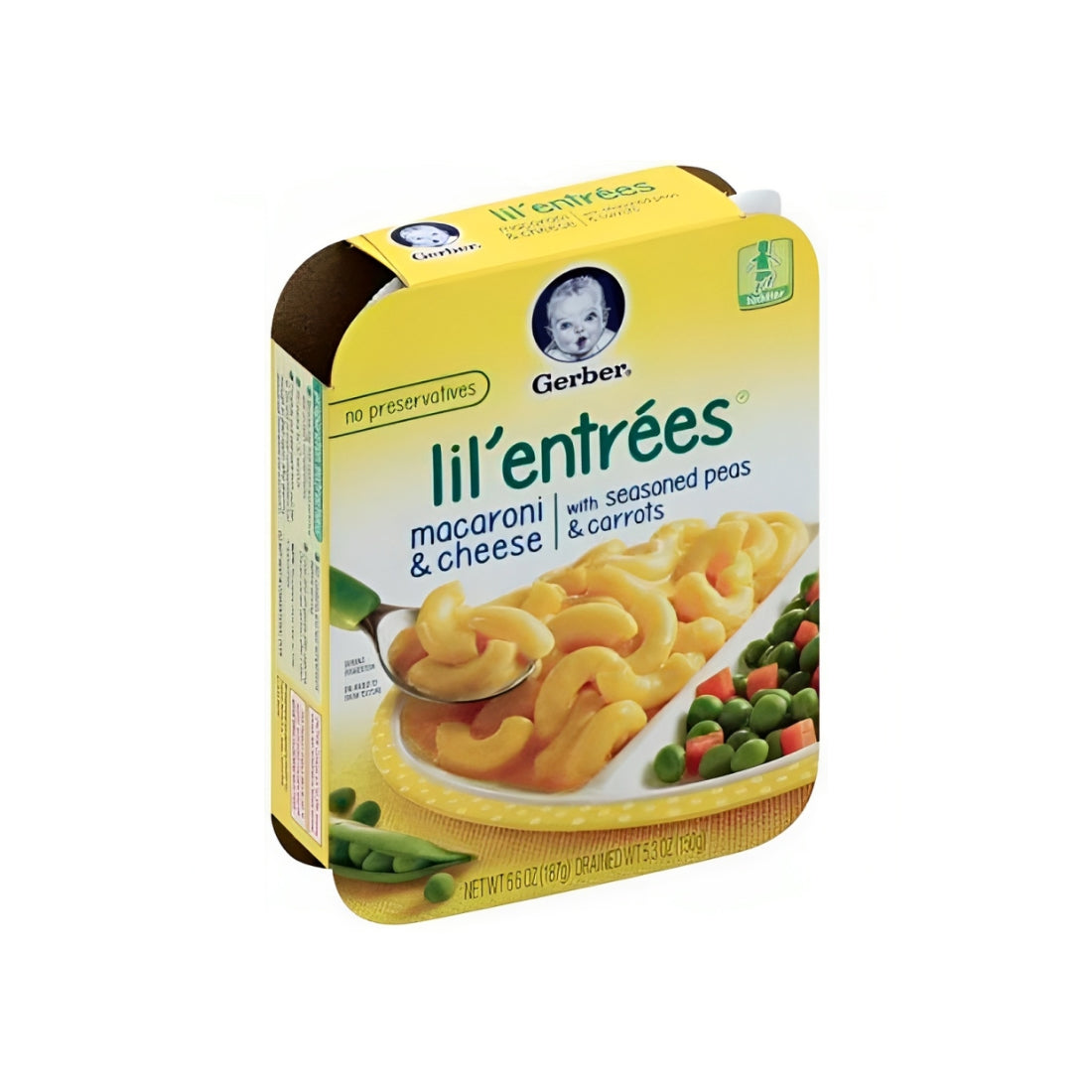 Gerber Lil Entrees Macaroni & Cheese With Peas & Carrots