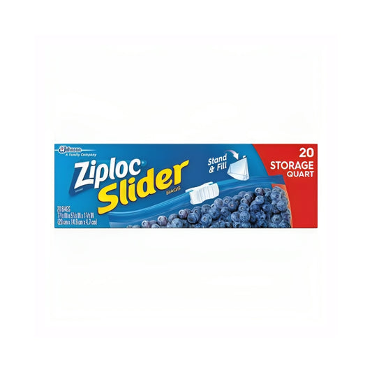 Ziploc Slider Quart Storage Bags