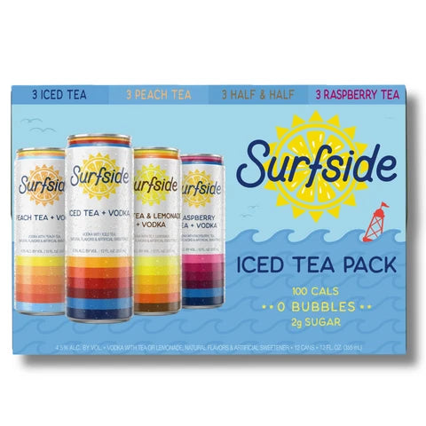 Surfside Iced Tea + Vodka Variety 12 Pack - (12 fl oz)