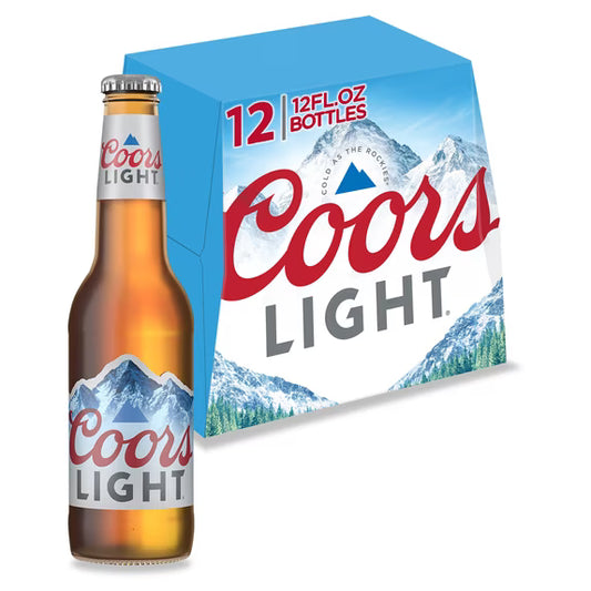 Coors light bottles - 12 Pack (12 fl oz)