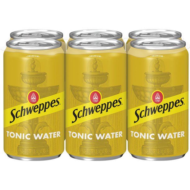 Tonic Water 6 Pack Can Soda